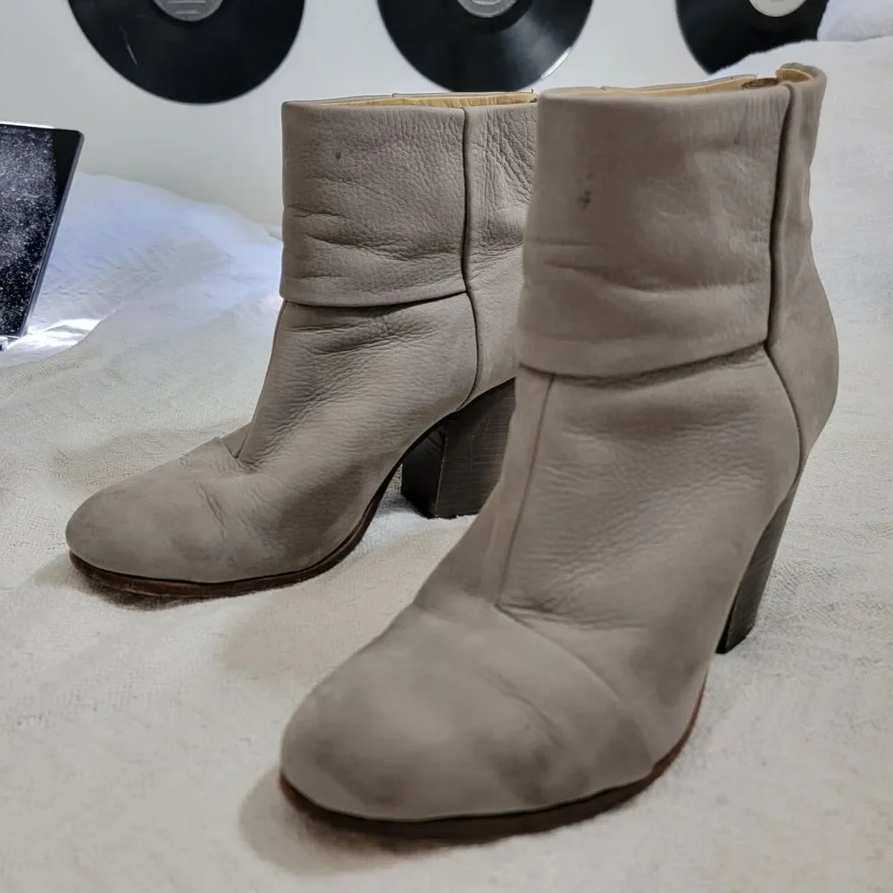 Rag & Bone Classic Newbury Granite Ankle Boot‎ Nubuck Women's Size EU 41 US 10.5